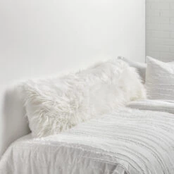 Simone Faux Mongolian Body Pillow Cover