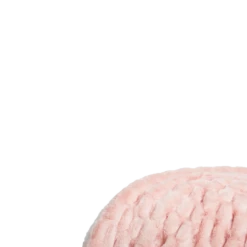 Angelina Ruched Faux Fur Throw Blanket -Best Homeware Shop ThrowBlanket Angelina Blush VIS 0022