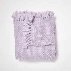 Emme Chunky Knit Throw Blanket -Best Homeware Shop ThrowBlanket ChunkyKnit Lavender 003