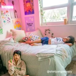 Iris Tonal Fringe Throw Blanket -Best Homeware Shop ThrowBlanket IrisTonal