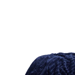 Jordan Plush Ribbed Throw Blanket -Best Homeware Shop ThrowBlanket Jordan Navy VIS 0042