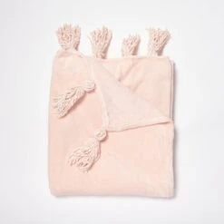 Madison Plush Tassel Throw Blanket