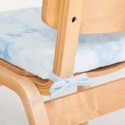 Leah Tie Dye Faux Fur Seat Cushion -Best Homeware Shop TieDye Faux Fur Seat Cushion LightBlue 005