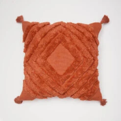 Siena Tufted Diamond Square Pillow Cover -Best Homeware Shop Tufted Diamond Square Pillow Cover Terracotta 005 a11a08e8 0d0d 4e3a 9362 620b66d85f51