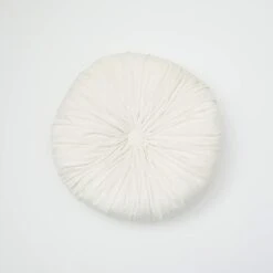 Bridgette Velvet Round Pillow -Best Homeware Shop Velvet Round Pillow Ivory 003 5cc9d933 6905 4f6a 874b 4e8091030026
