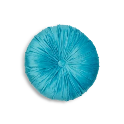 Bridgette Velvet Round Pillow -Best Homeware Shop Velvet Round Pillow Teal 003