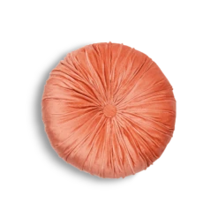 Bridgette Velvet Round Pillow -Best Homeware Shop Velvet Round Pillow Terracotta 003