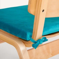 Bridgette Velvet Seat Cushion -Best Homeware Shop Velvet Seat Cushion Teal 013