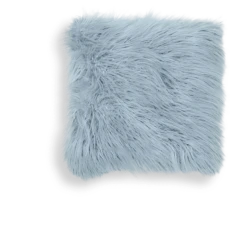 Simone Faux Fur Euro Pillow -Best Homeware Shop Visualizer Euro MONGO BLUE