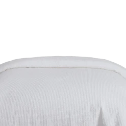 Blake Waffle Cotton Comforter And Sham Set -Best Homeware Shop Waffle Jacquard Comforter White VIS 002