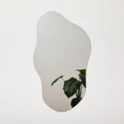 Rhea Frameless Wavy Mirror