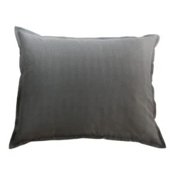 Grey And White Reversible Standard Sham