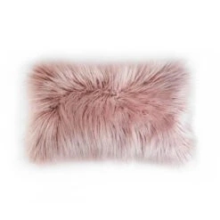 Faux Fur Rectangle Pillow -Best Homeware Shop thro mongolian rosesmoke 12x20 52b18ab6 7f9a 4597 a3fd 1feaf49917ba